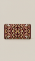 Embroidered Leather Wallet