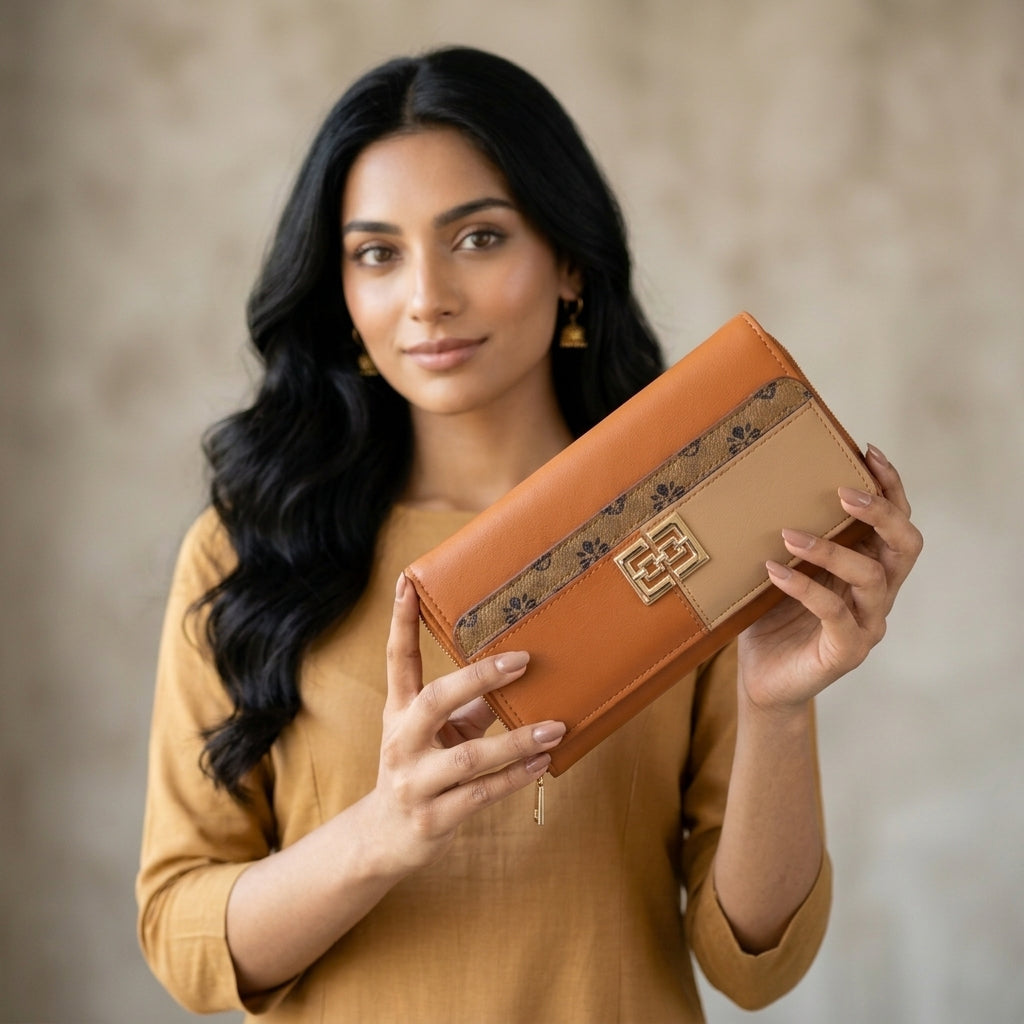 Leather Clutch Bag