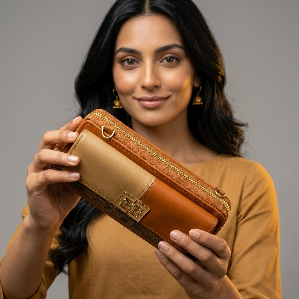 Leather Clutch Bag