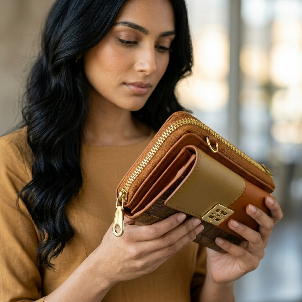 Leather Clutch Bag