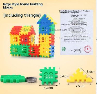 House Building Blocks Toys 3-6 Years Old Large House