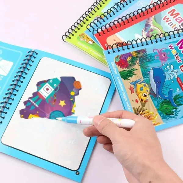 Coloring Book Magic Water Drawing For kids