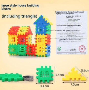 House Building Blocks Toys 3-6 Years Old Large House