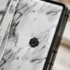 marble_clutch_macro Luxury Marble Print Zip-Around Women's Wallet