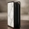 marble_clutch_studio Luxury Marble Print Zip-Around Women's Wallet