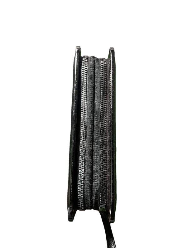 wallet_side_transparent Luxury Leather Clutch Wallet with Wrist Strap